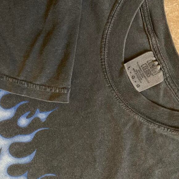 Sobol Blue flames Faded T-shirt - Picture 4 of 4